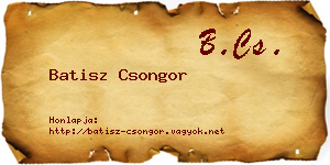 Batisz Csongor névjegykártya